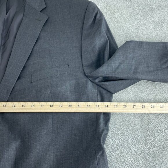 Lauren Ralph Lauren Mens Wool Blazer Jacket 50L Gray 3869 - Picture 7 of 9